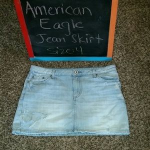 2 for $15 American Eagle distressed Jean skirt